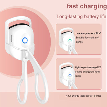 Ögonfransböjare Bärbar elektrisk uppvärmd kam Ögonfransar Långvariga ögonfransar lockar Termisk ögonfransböjare Sminkverktyg Uppvärmda ögonfransböjare, Uppladdningsbar elektrisk ögonfransböjare, Handhållen ögonfransvärme