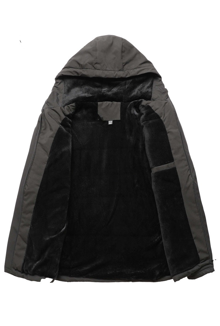 Hiver nouvelle grande taille polaire à capuche veste en plein air décontracté hommes vestes coquille veste