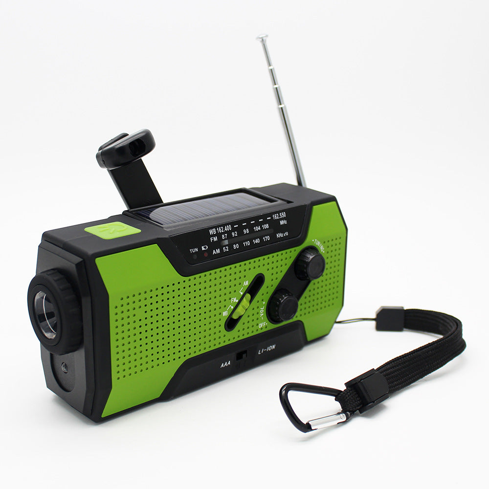 Handvevd solradio