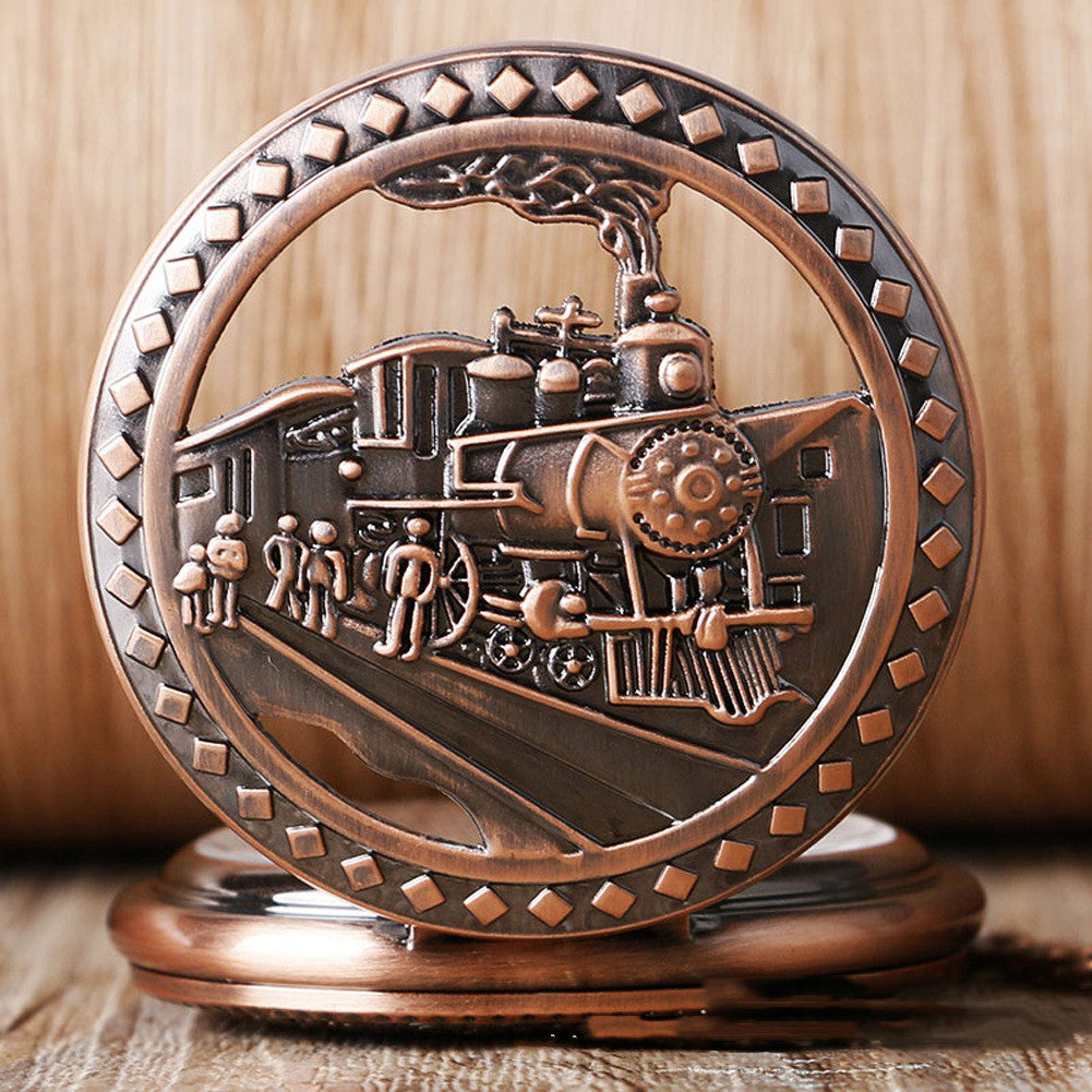 Personalized Flip Manual Manipulator Pocket Watch - Classic Modern Precision Sleek Unique Stylish Perfect Gift
