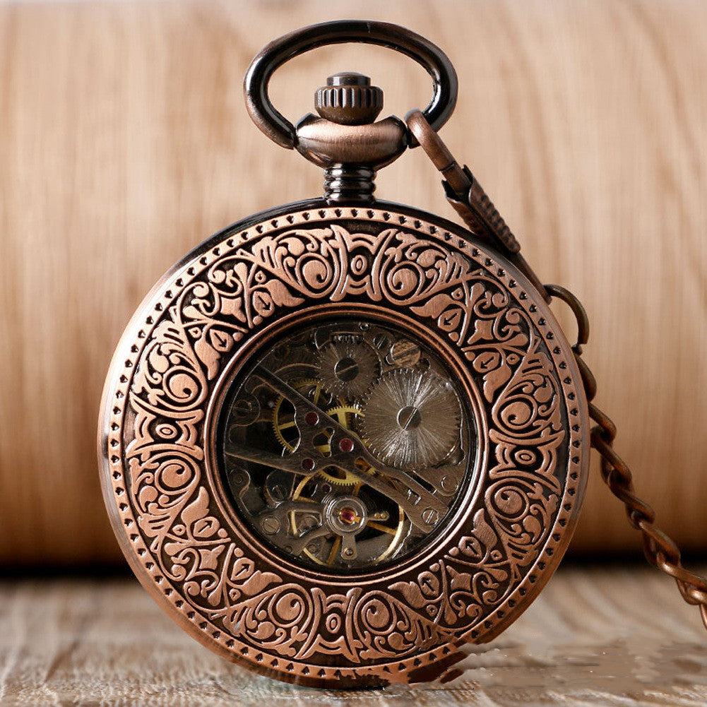 Personalized Flip Manual Manipulator Pocket Watch - Classic Modern Precision Sleek Unique Stylish Perfect Gift