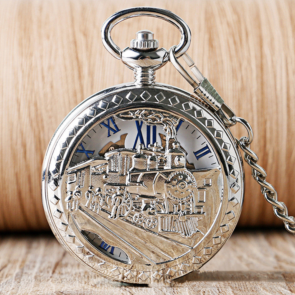 Personalized Flip Manual Manipulator Pocket Watch - Classic Modern Precision Sleek Unique Stylish Perfect Gift