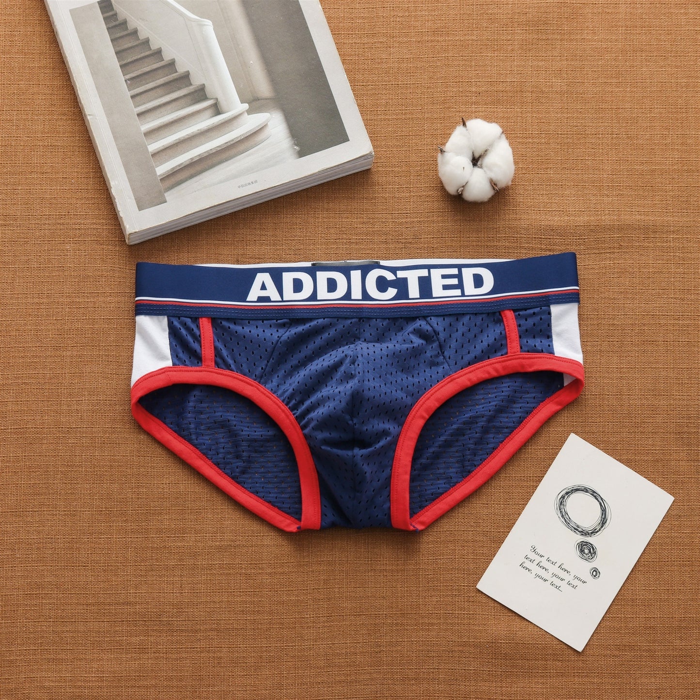 Herr Sexiga Låg Midja Andningsbara Issidens Mesh Bekväma Mode Trendiga Briefs Herr