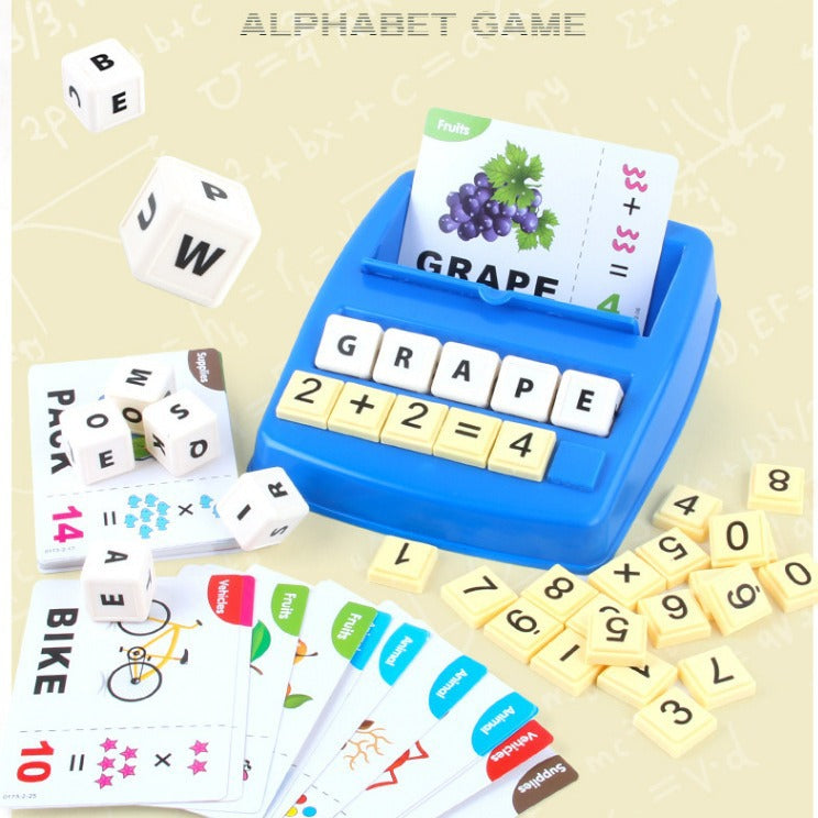 Jeu de bureau Alphabet, apprentissage des nombres, jouets d'éducation précoce assortis
