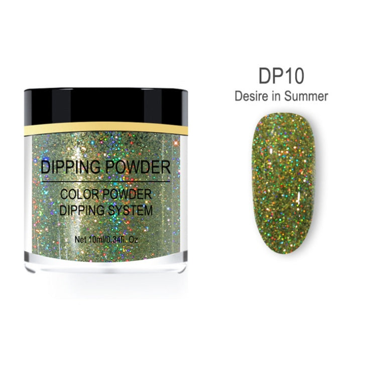 Professional Laser Glitter Nail Powder - Holographic Dip System | Long-Lasting Formula