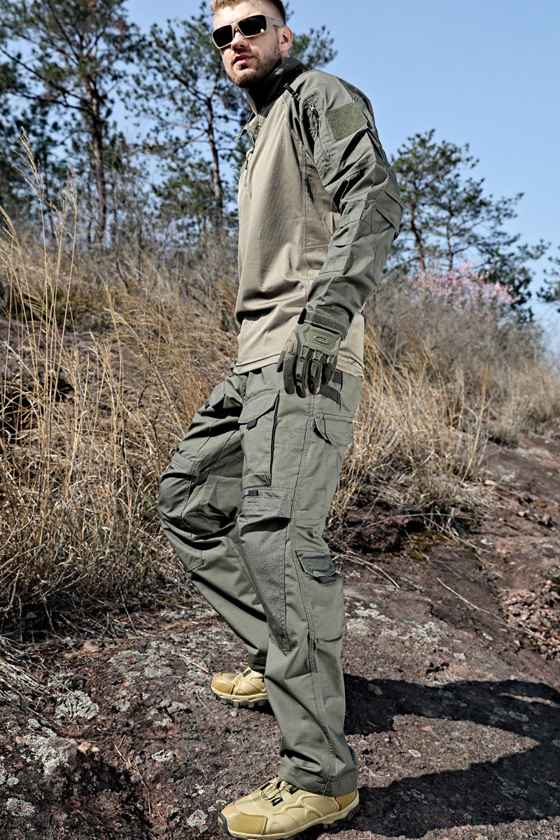 Costume de Camouflage pour hommes, vêtements de grenouille à manches longues, vêtements d'entraînement de printemps et d'automne