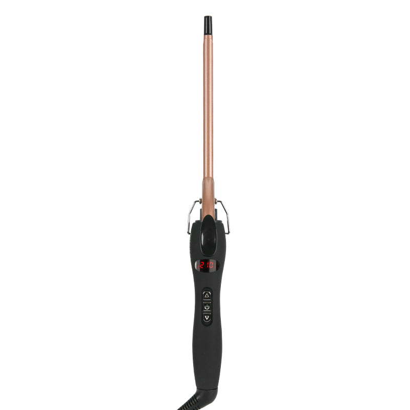 Wet & Dry Anti-Skid Hair Curling Stick - 9mm - Eco-Friendly Alloy - 15 Temperature Steps - 1-2 Min Styling