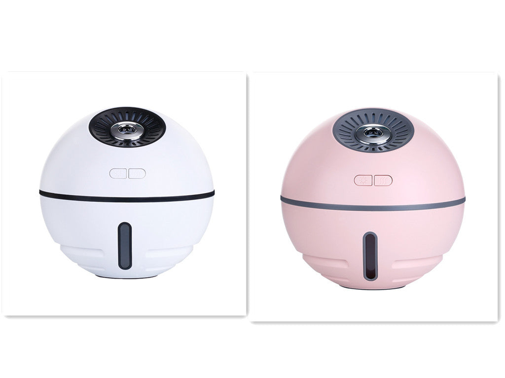 Rechargeable 2000mA Built-in Lithium Battery Mini Ultrasonic Aroma Humidifier with LED Light Fan