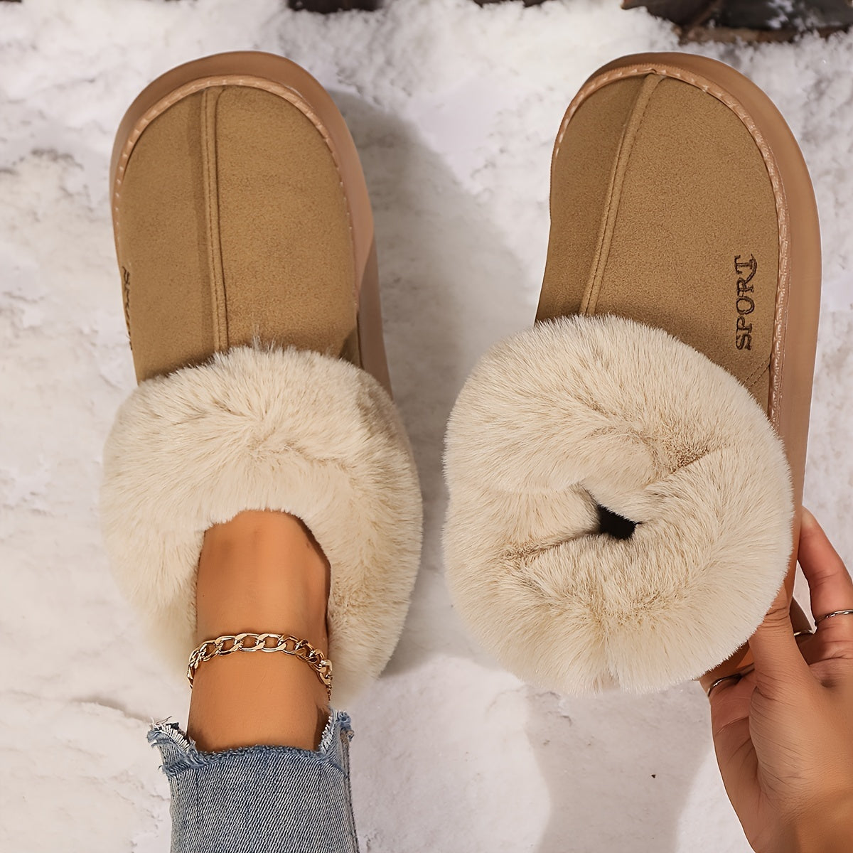Sunday Cozy Plush Soft Slippers