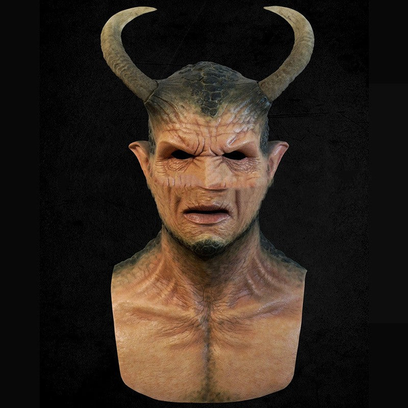 Masque du diable, tête complète, accessoires de fête, boule du diable