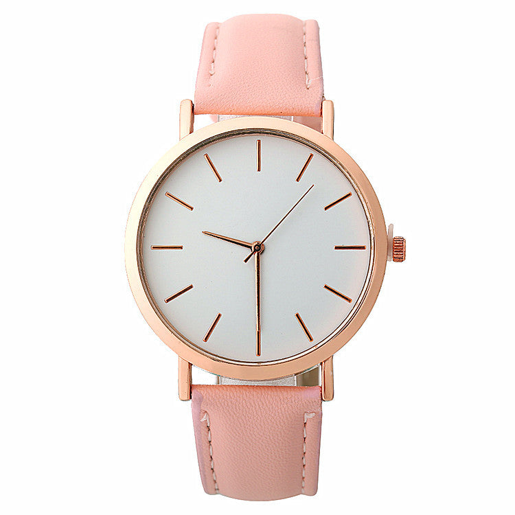 Mode simple style femmes montres quartz montres femme robe montres horloge