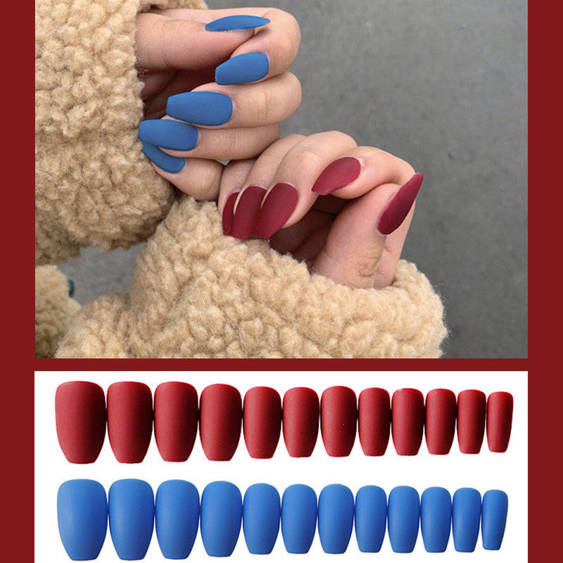 Frosted Ballet Press-On Nails Complete Kit - 24 Pieces | Professional Application Set