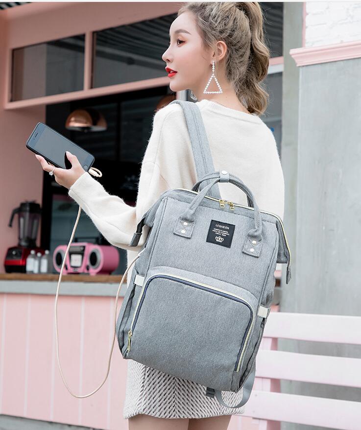 Sac à couches de grande capacité, sacs à dos pour soins infirmiers pour maman, voyage pour bébé