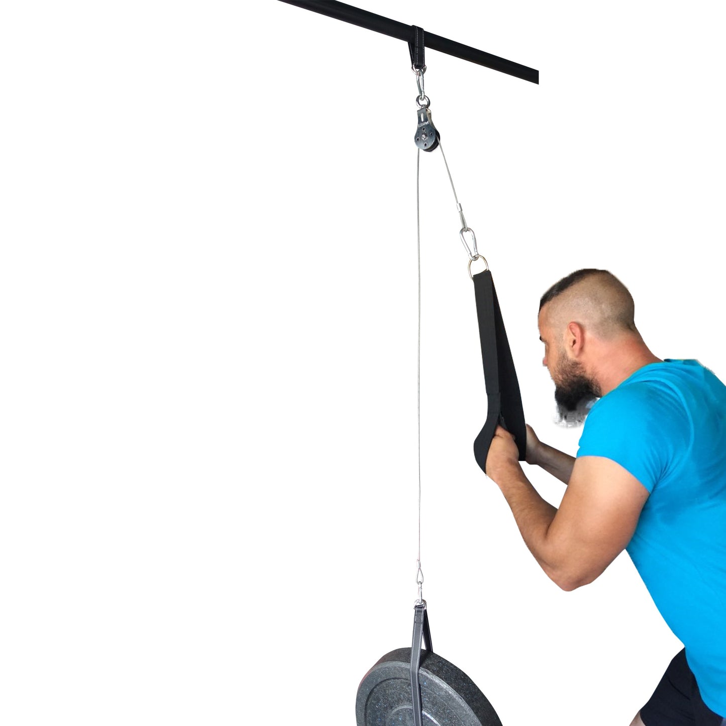 Professional Home Fitness Rally System - Complete 6-Piece Accessory Kit (Wire Rope 1.4M-2.5M)