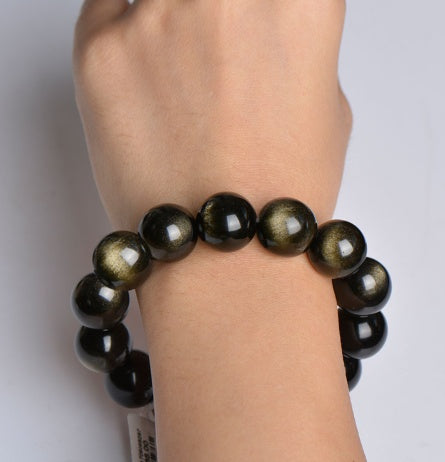 Gold Sapphire Bracelet High Quality Natural Wavy Bracelet for Men and Women