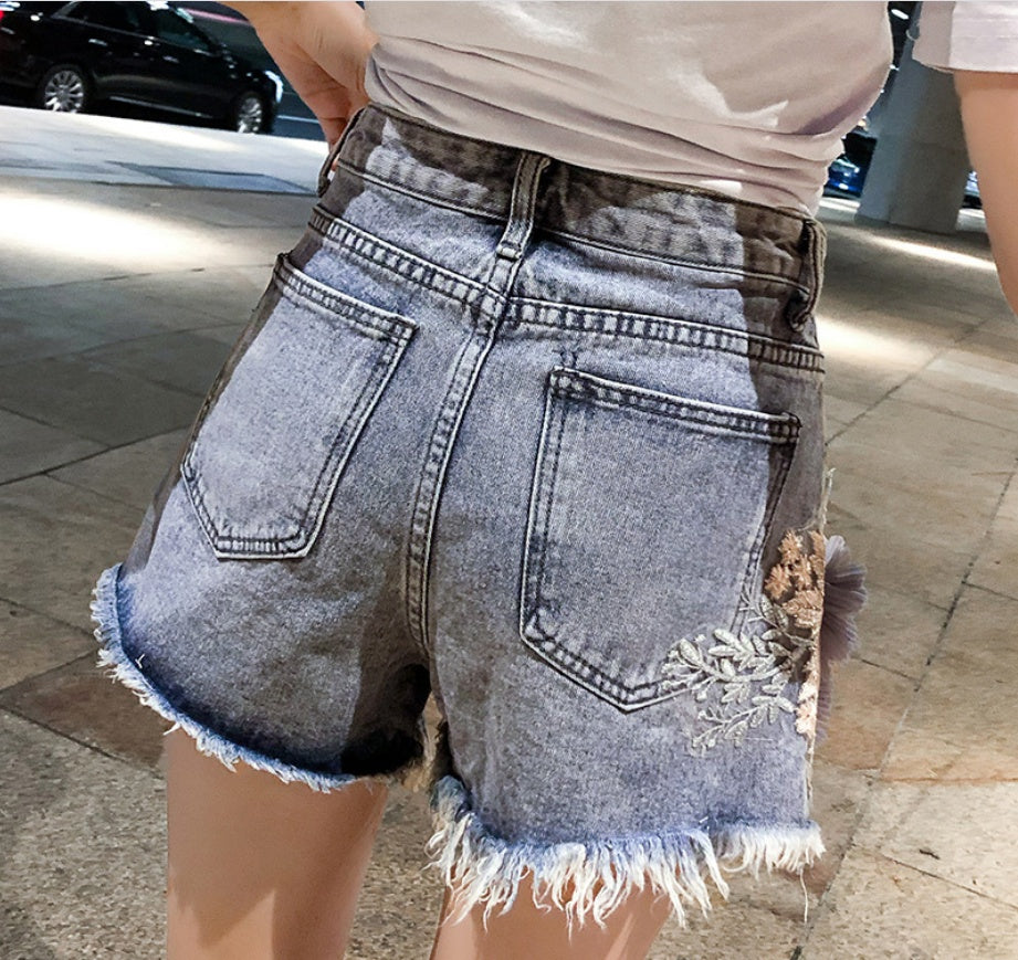 women Jeans Shorts - Casual Denim