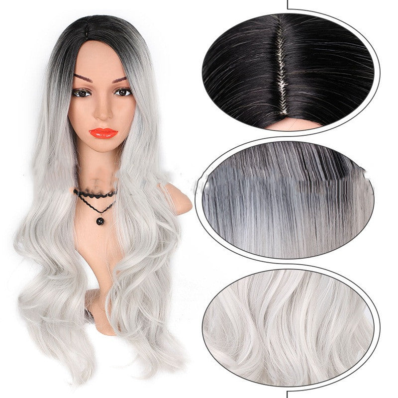 Peruk utrikeshandel peruk kvinnlig gradient kemisk fiber peruk peruk