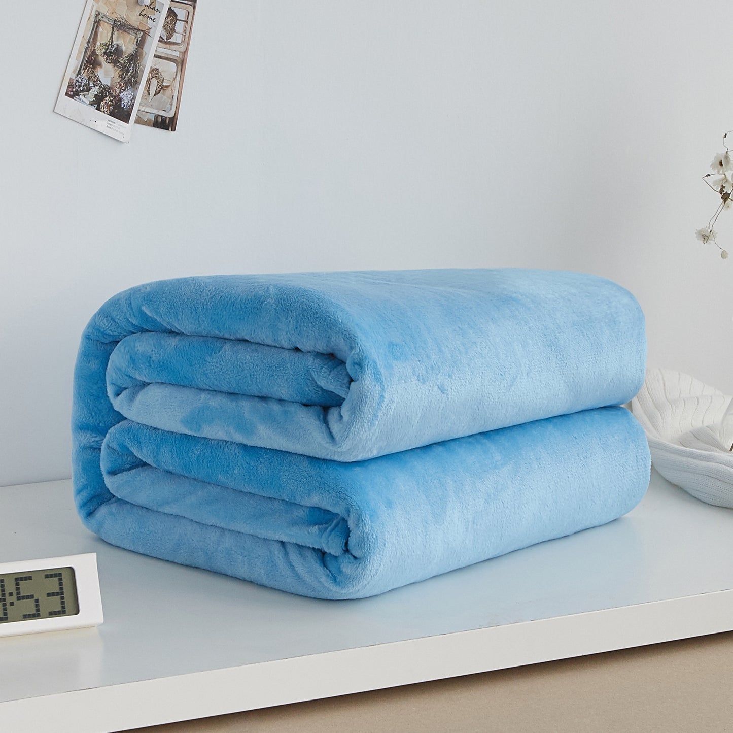 Flanellfilt korall filt
