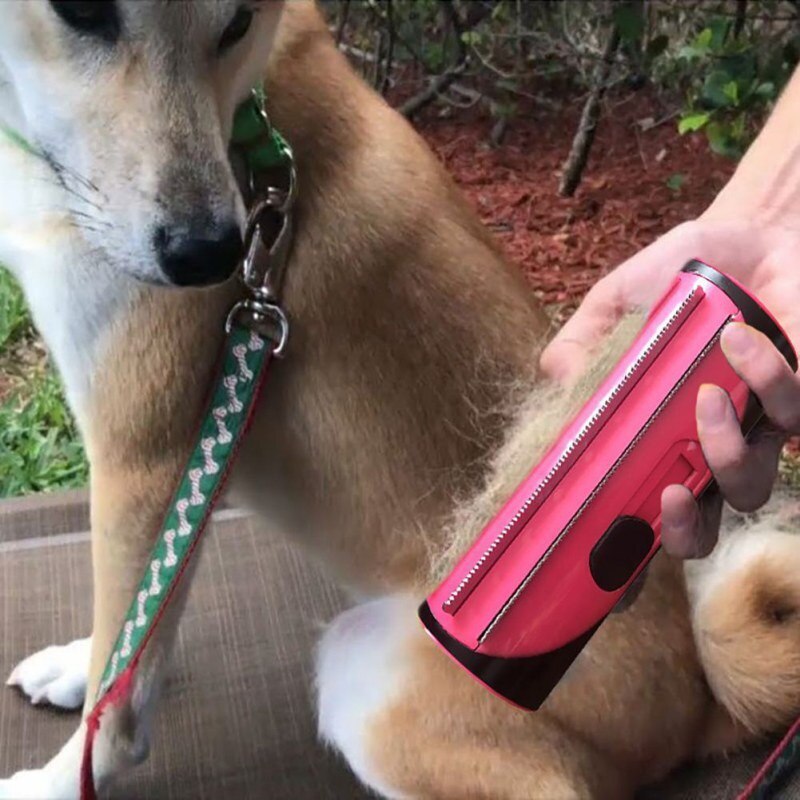 Pet Hair Brush Grooming Tool - Double-Sided Hair Removal Comb