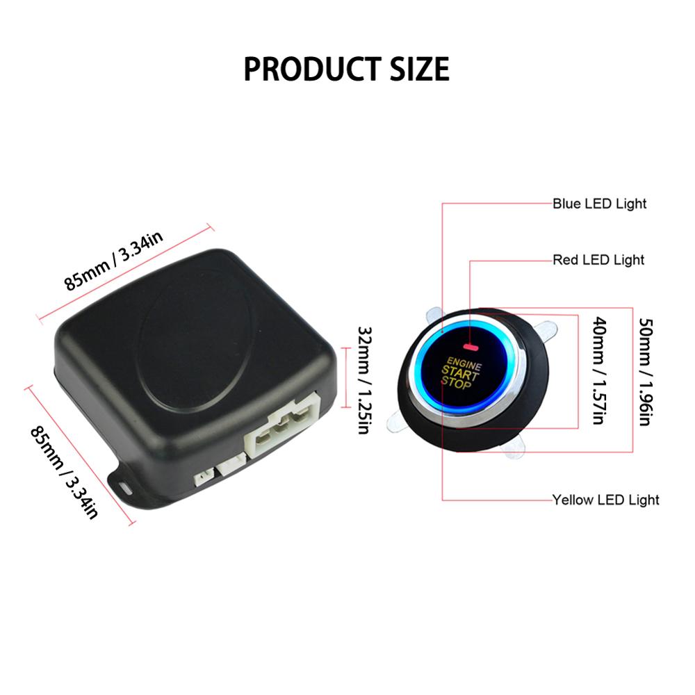 Advanced Car Anti-Theft Security System - Black ABS Electronic Device - 8.7x8.5x3cm - Driving Safety Enhancement
