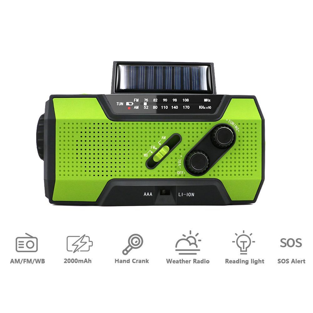 Handvevd solradio