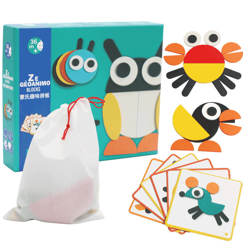 Holiday Tangram Jigsaw 3D Animals Puzzle