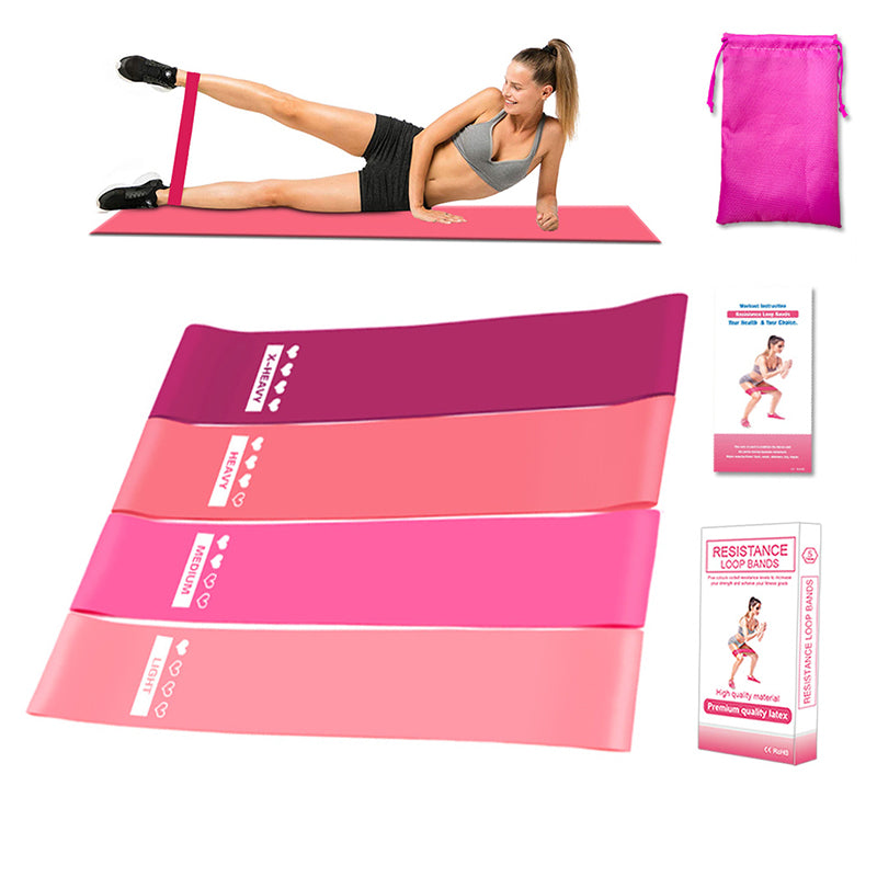 Professional Fitness Rally Elastic Rope - TPE Resistance Band System (5 Bands, 10-30 lbs, 11-Piece Complete Set)
