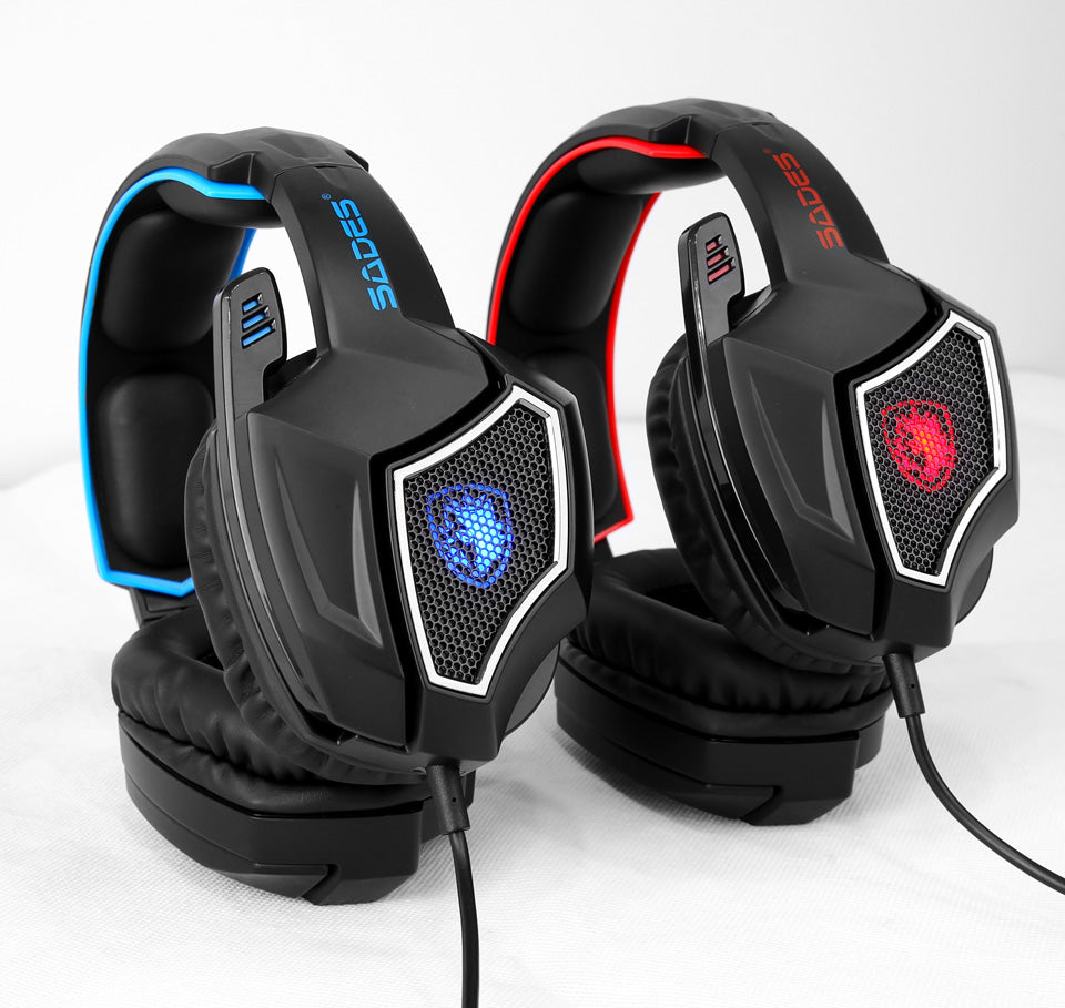 Datorheadset kit 7.1 ljud med reflekterande mikrofon