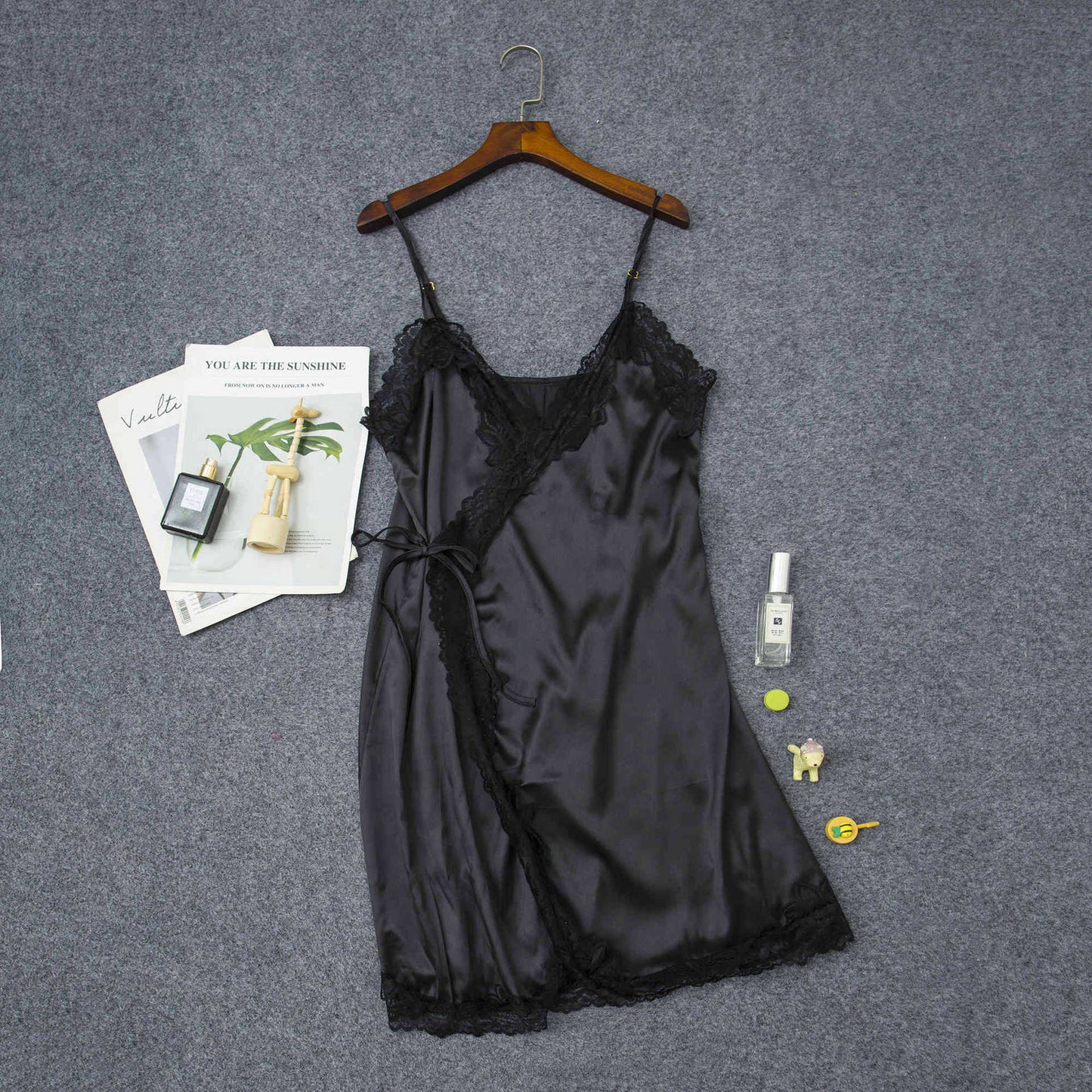 Women's Elastic Satin Nightdress - Luxury Home Pajamas