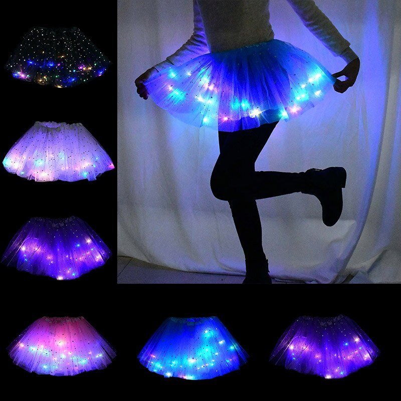 Tutu kjol paljetter glansig kjol