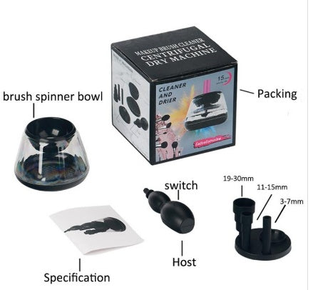 Nettoyant pour pinceaux de maquillage électrique