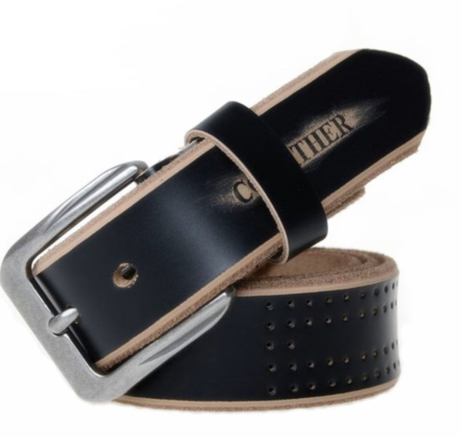 Men's Swedish Leather Belt - Nordic Quality