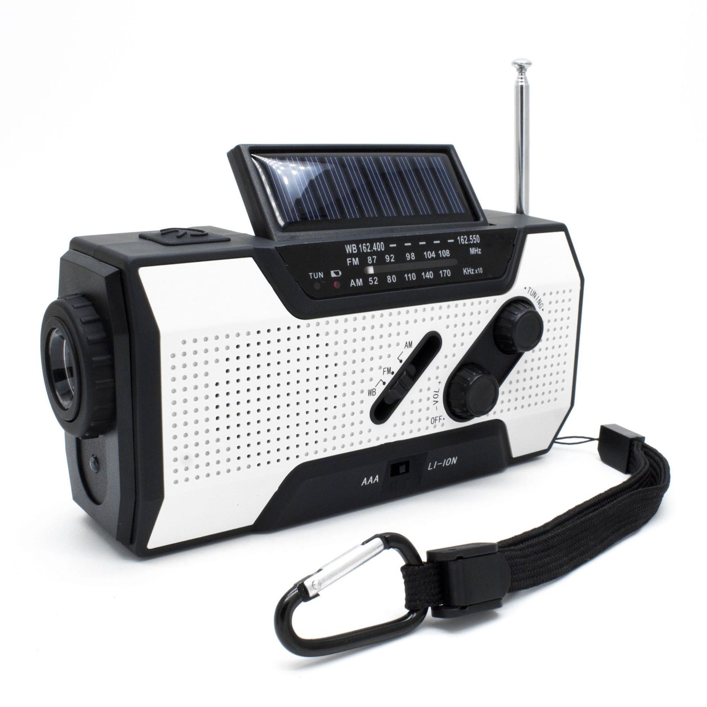 Handvevd solradio