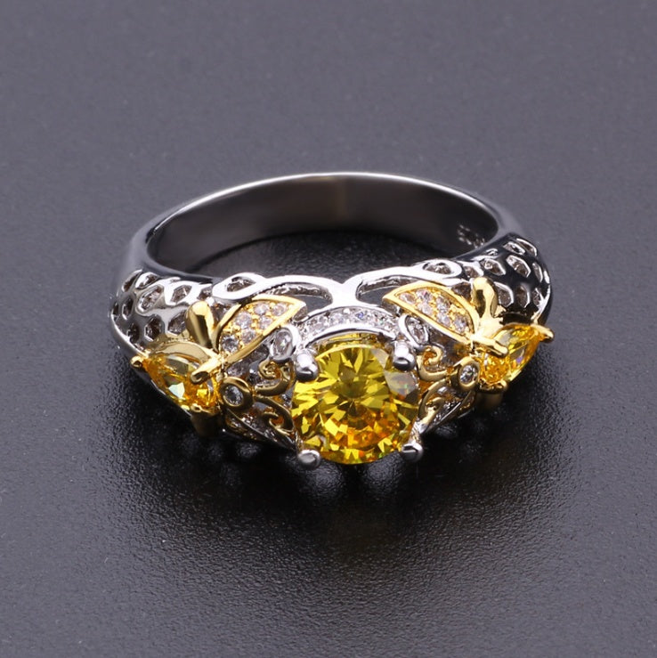 C it all Zircon Geometric Ring – US 6-10