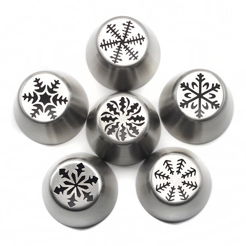 Douille de décoration de gâteau en acier inoxydable 3 en 1, édition limitée, style noël, édition limitée