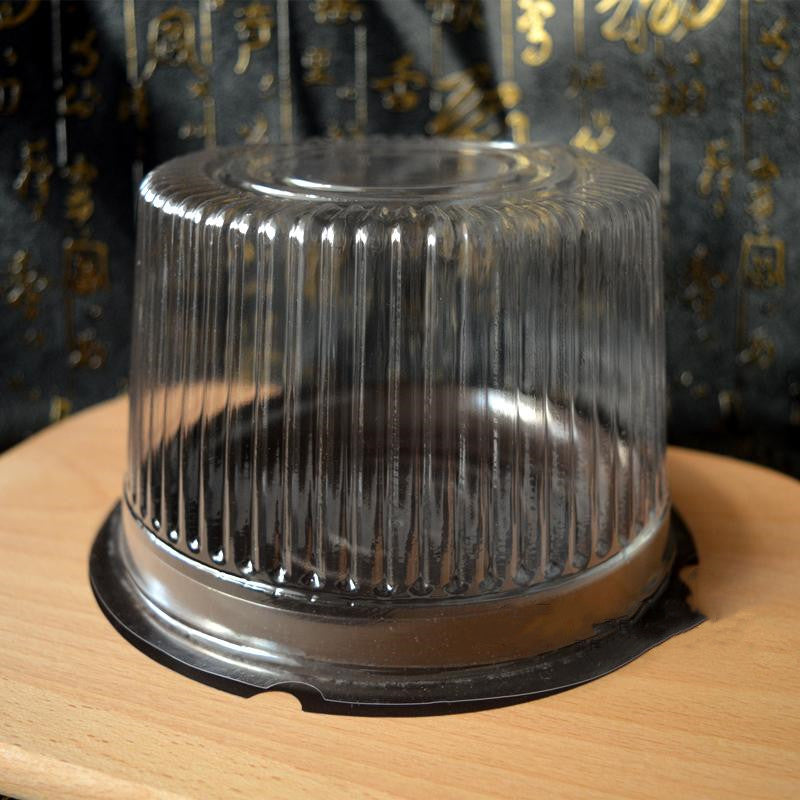 Boîte d'emballage de gâteaux, boîte blister ronde transparente