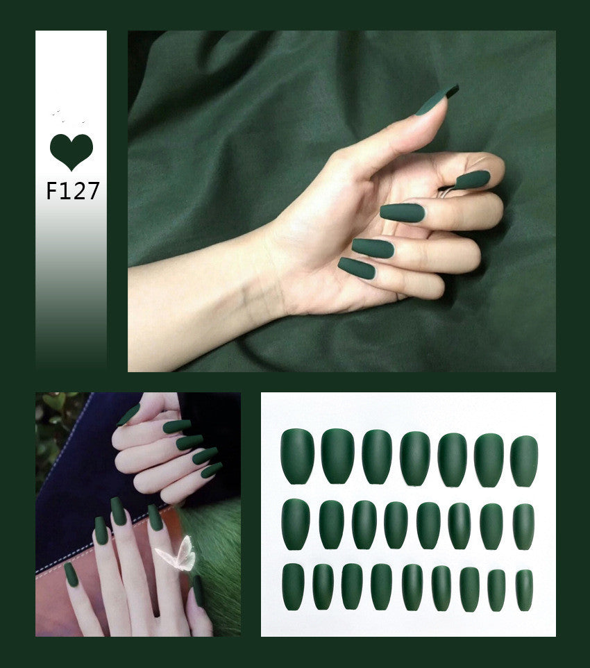 Professional Scrub Ballet Press-On Nails - 24 Pieces F122-F144 | Nail Tools Category