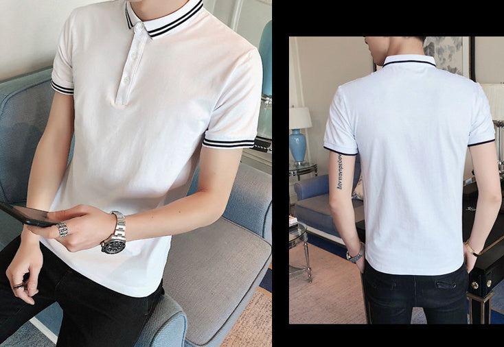Nya höstkläder för män med långärmad T-shirt, herr med långärmad ungdomsmode, Han-versionen av herr-T-shirt fritid grossist