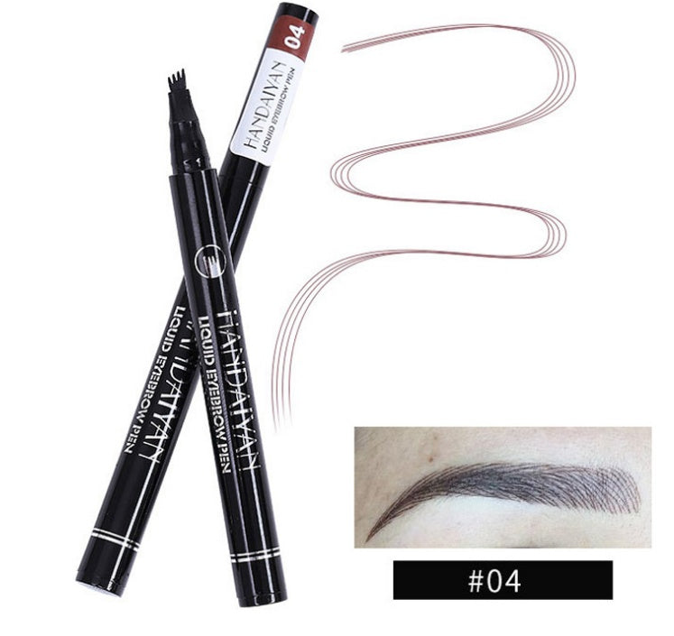 Microblading ögonbryn Pencil Vattentät Gaffel Tip Tattoo Pen Tinted Fin Sketch Ögonbryn Pennor Lång varaktigt ögonbryn