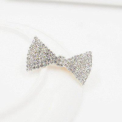 Koreanska hårtillbehör Rhinestone Bangs Clip