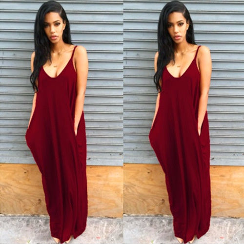 Robe d'été pour femmes, robes longues décontractées, grande taille