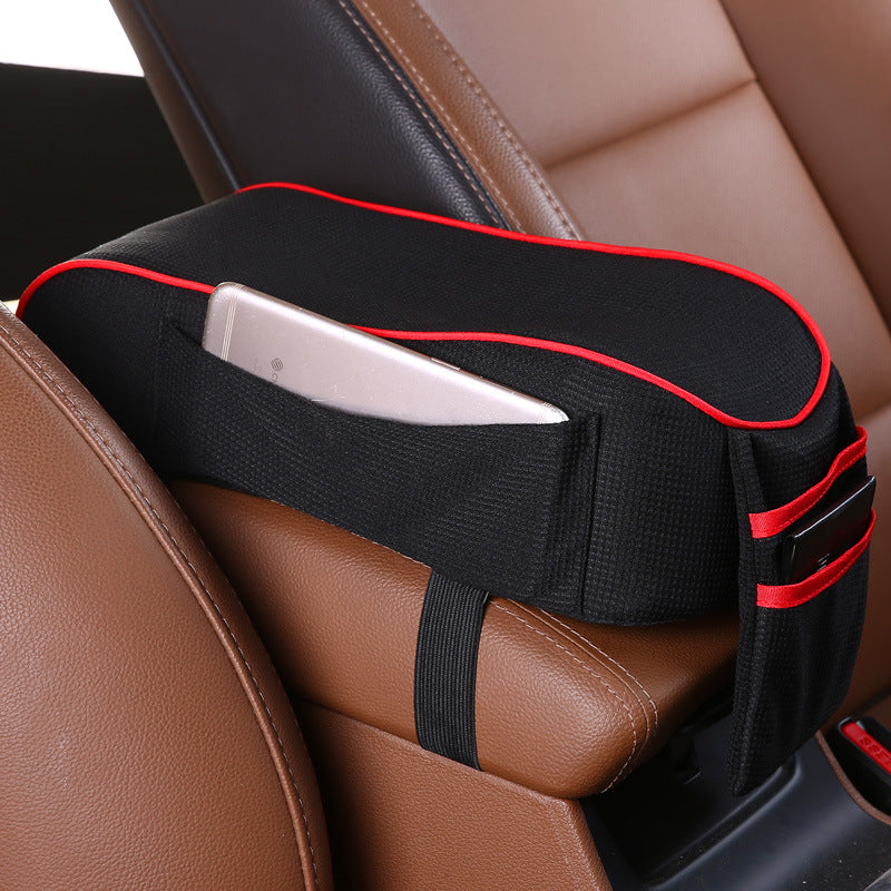 Premium Sports Knitted Car Armrest Box Pad - 16x30cm - Comfort & Protection - In-Car Supplies