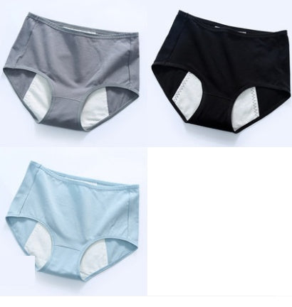 Physiological Pants Girls Ladies breathable antibacterial leak-proof of waist large size menstrual period warm triangle cotton underwear women
