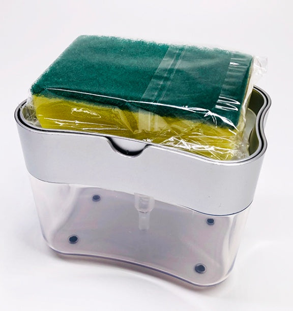 Multifunctional Soap Dispenser Sponge Caddy Non-Toxic Odorless Dispenser Kitchen Rack Creative Bathroom Washing Soap Storage Box