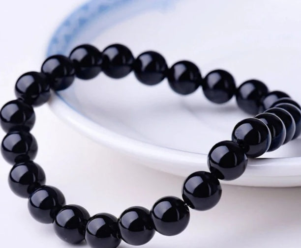 Svart Onyxarmband