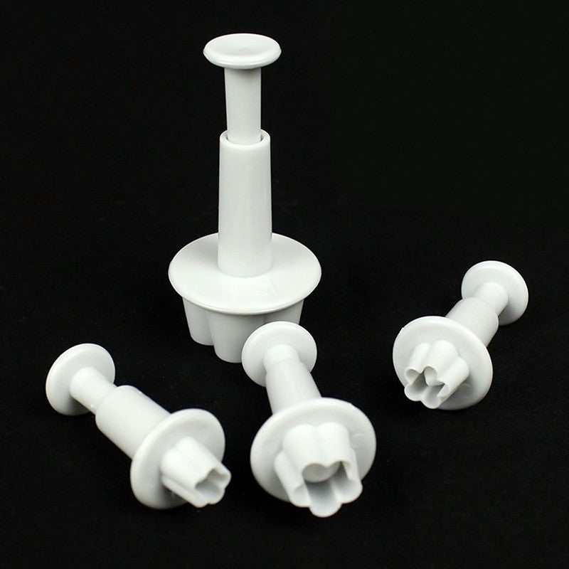 4st plommonblomma kolvskärare Sugarcraft Fondant tårta Dekorera DIY Tool