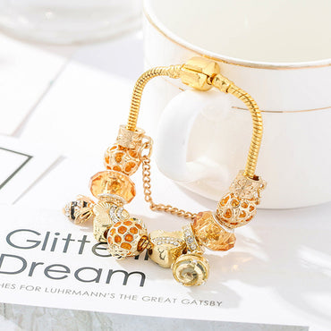 European and American Fashion Gold-Plated Hardworking Bee Women's Bracelet