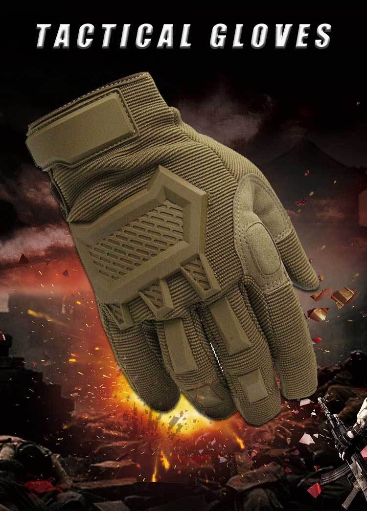Pekskärm Taktiska Handskar Herr Armé Sport Militär Specialstyrkor Helfingerhandskar Halkfria Motorcykel Cykel Gymhandskar