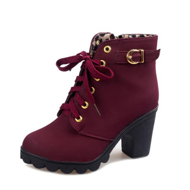 Cross Strap Boots with Martin Boots