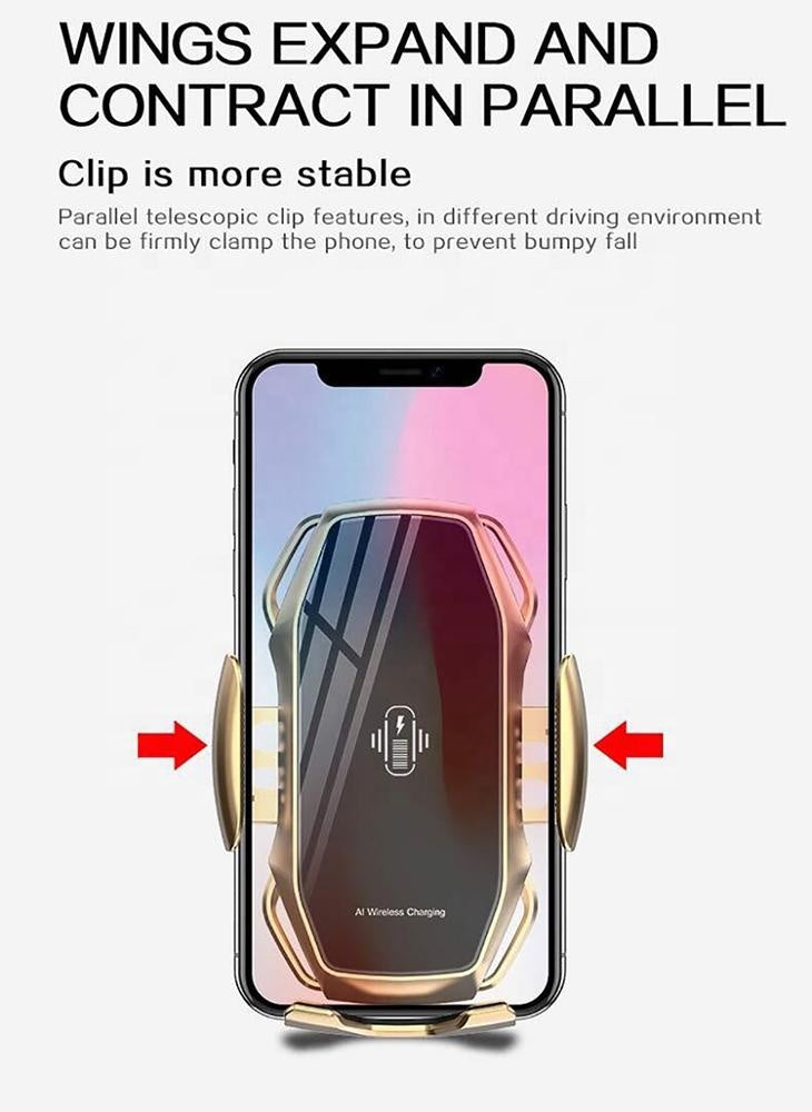 10W trådlös biltelefonladdare